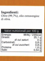 Olive Nere Infornate di Sicilia Nocellara del Belice etichetta