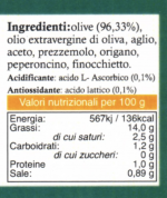 Paté di Olive Verdi Condite in Olio Extravergine etichetta
