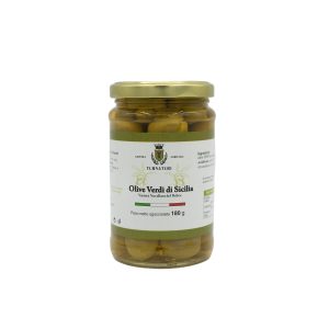 Olive Verdi di Sicilia intere Nocellara del Belice da 340 gr